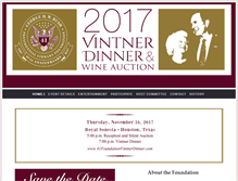 Tablet Screenshot of 41foundationvintnerdinner.com